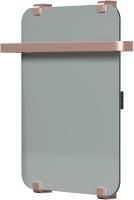 Полотенцесушитель электрический Allen Brau Infinity 60x44 с рейлингом 2.0 и креплением, медь браш