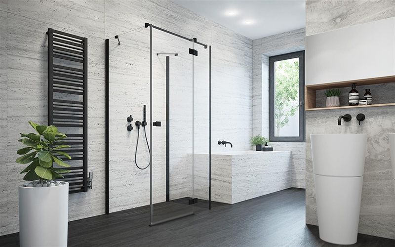 Дверь душевого уголка Radaway Essenza New KDJ+S 120 L профиль Хром стекло прозрачное Дверь душевого уголка Radaway Essenza New KDJ+S 120 L профиль Хром стекло прозрачное
