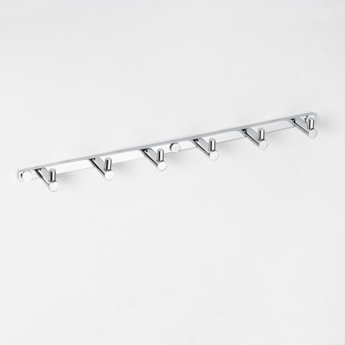 Планка OMEGA с 6 крючками,хром,410*25*40мм