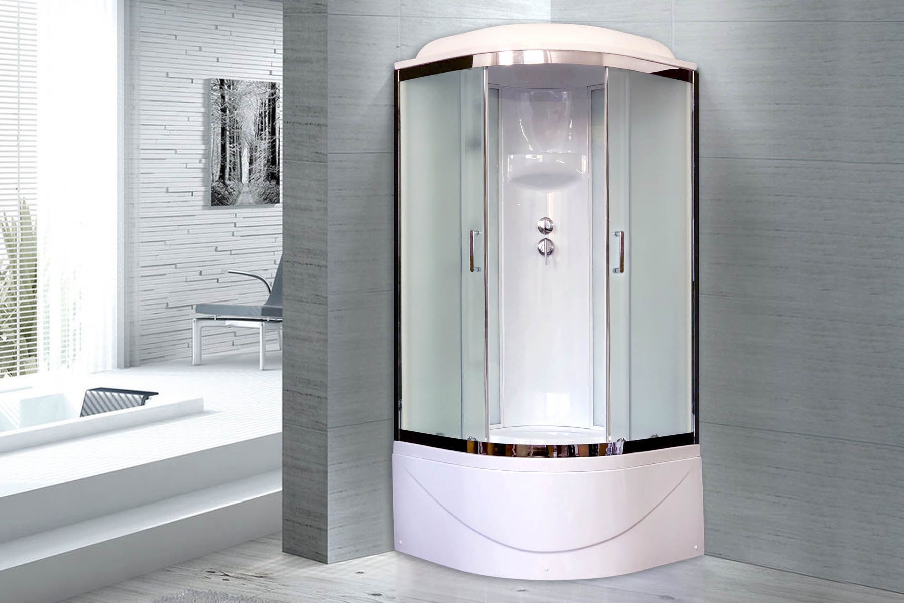 Душевая кабина Royal Bath RB 90BK6-WC-CH (белое/матовое) Душевая кабина Royal Bath RB 90BK6-WC-CH (белое/матовое)