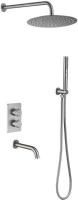 Душевой комплект Allen Brau Priority 5.31014-BN (с внутренней частью, 3 выхода) никель браш