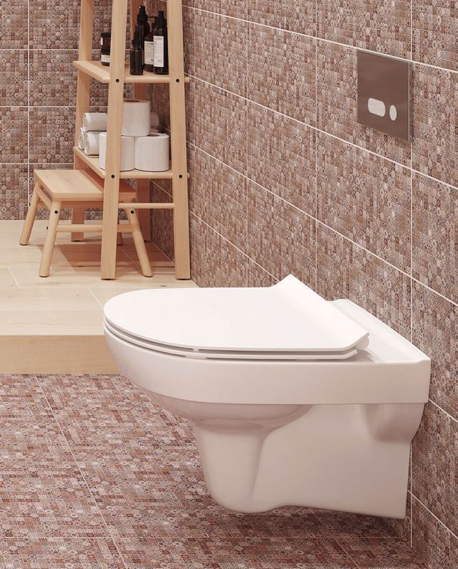 Унитаз Cersanit City New Clean On MZ-CITY-COn-S-DL подвесной с сиденьем Микролифт, артикул S-MZ-CITY-COn-S-DL-w