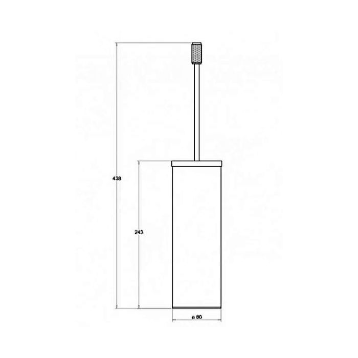 Bertocci Officina 05 Ерш напольный, цвет золото матовое Bertocci Officina 05 Ерш напольный, цвет золото матовое