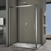 Душевой угол Veconi Rovigo RV-063, 1400x800x1900 хром, стекло прозрачное