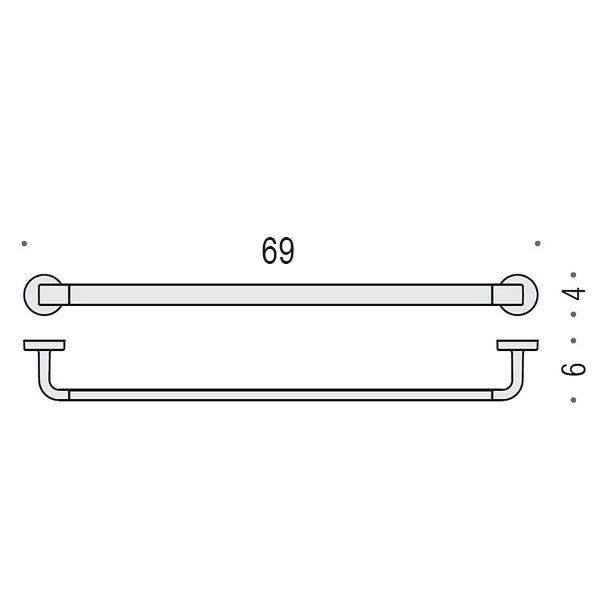Colombo Nordic Полотенцедержатель 69 см, цвет: хром Colombo Nordic Полотенцедержатель 69 см, цвет: хром