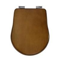 BELLA Крышка/сиденье унитазa Lux, с системой Microlift, цвет Noce /хром