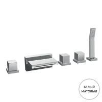 CISAL Roadster Accent Смеситель однорычажный для биде на 1 отверстие с донным клапаном, цвет белый матовый