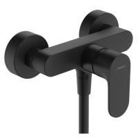 Смеситель для душа, Hansgrohe, Rebris S, тип открывания воды-однорычажный, тип регулирования воды-керамический картридж, монтаж-настенный, отверстия для монтажа-2, цвет-черный матовый Смеситель для душа, Hansgrohe, Rebris S, тип открывания воды-однорычажный, тип регулирования воды-керамический картридж, монтаж-настенный, отверстия для монтажа-2, цвет-черный матовый
