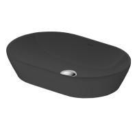 Раковина, Duravit, D-Neo, ширина, мм-600, глубина, мм-400, высота, мм-120, тип установки-накладной, отверстия для смесителя-отсутствуют, материал-керамика, крепления в комплекте, цвет-антрацит матовый