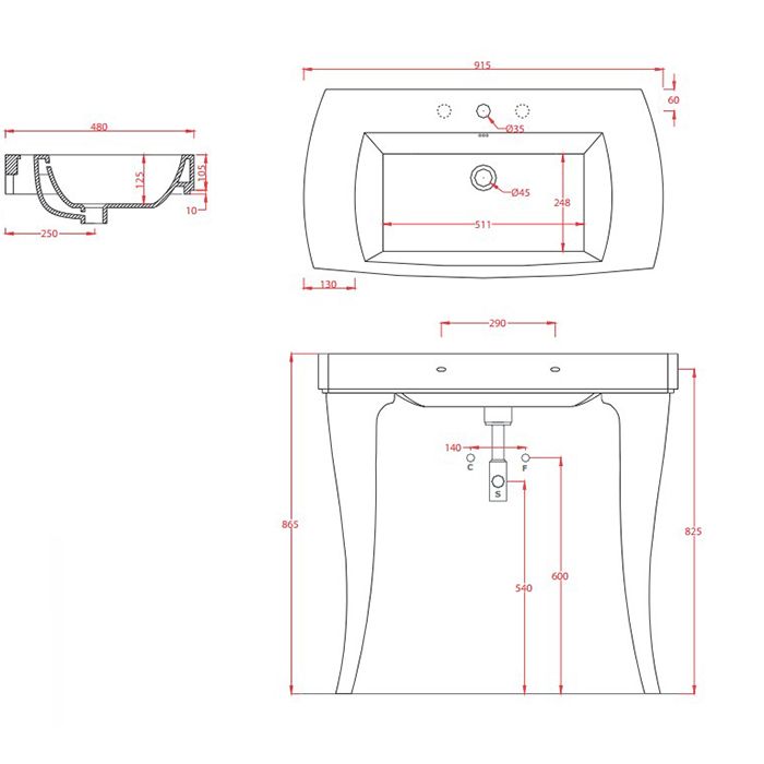 Artceram JAZZ раковина подвесная 91,5х48см, с 1 отв. под смеситель c креплением, цвет белый