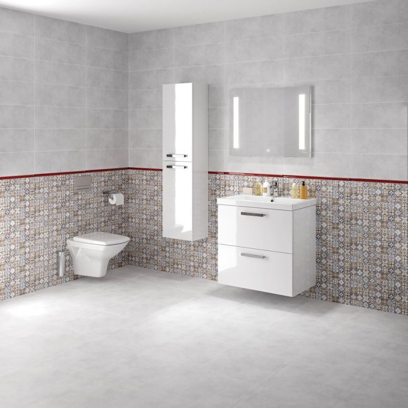 Зеркало Cersanit Led 020 Base 80 KN-LU-LED020*80-b-Os с подсветкой с диммером, артикул KN-LU-LED020*80-b-Os