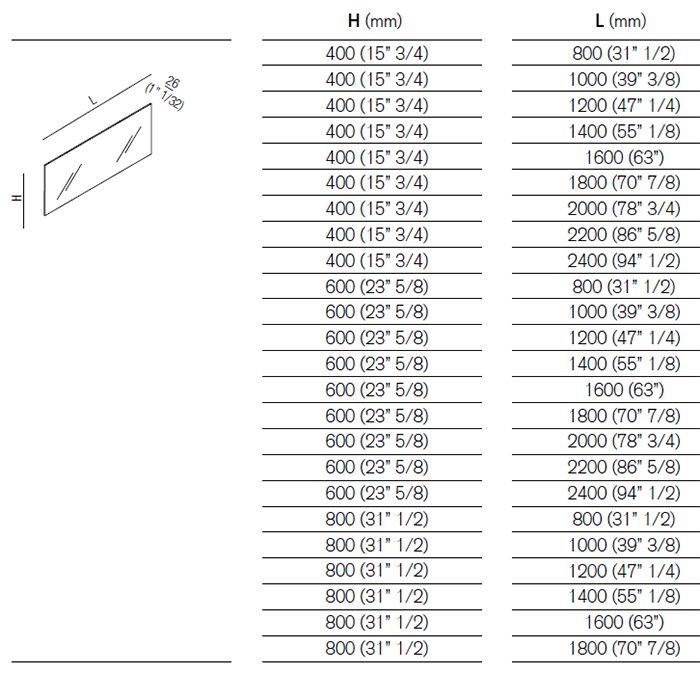 Agape Nudo Зеркало настенное 180x80x2.6 см Agape Nudo Зеркало настенное 180x80x2.6 см