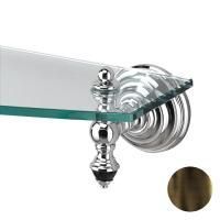 Devon Black Diamond Полочка стеклянная 60 см (стекло прозрачное), цвет: бронза