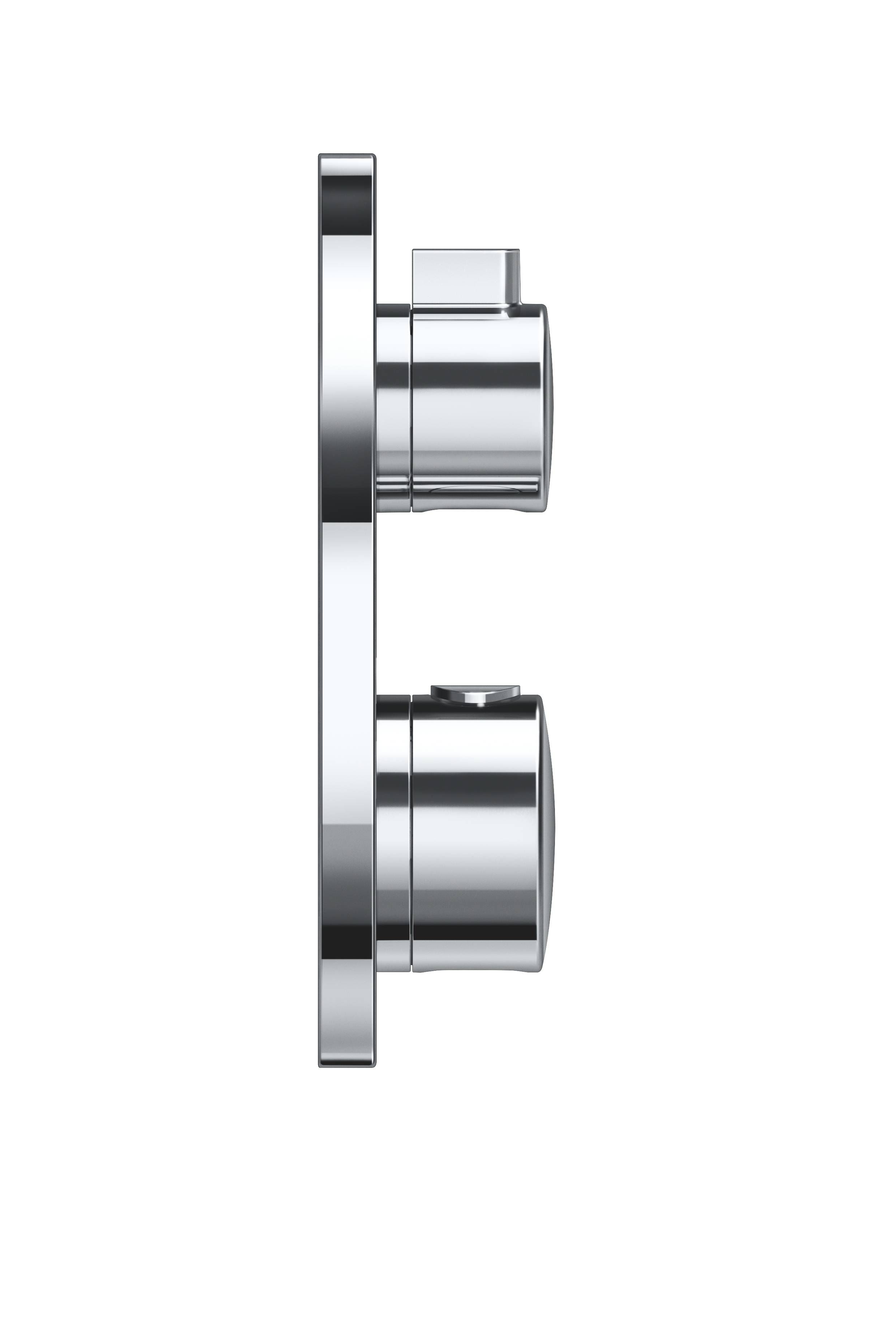 Термостатический смеситель для душа GROHE Grohtherm с переключателем на 2 положения, внешняя часть, круглая розетка, хром (24076000) Термостатический смеситель для душа GROHE Grohtherm с переключателем на 2 положения, внешняя часть, круглая розетка, хром (24076000)