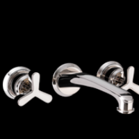 Devon Tribeca Смеситель для раковины ,настенный ,цвет никель блестящий