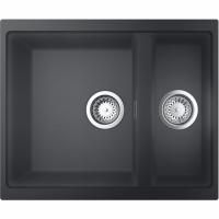 Мойка GROHE K500 с 1,5 чашей, 555 x 460 мм, серый гранит (31648AT0) Мойка GROHE K500 с 1,5 чашей, 555 x 460 мм, серый гранит (31648AT0)