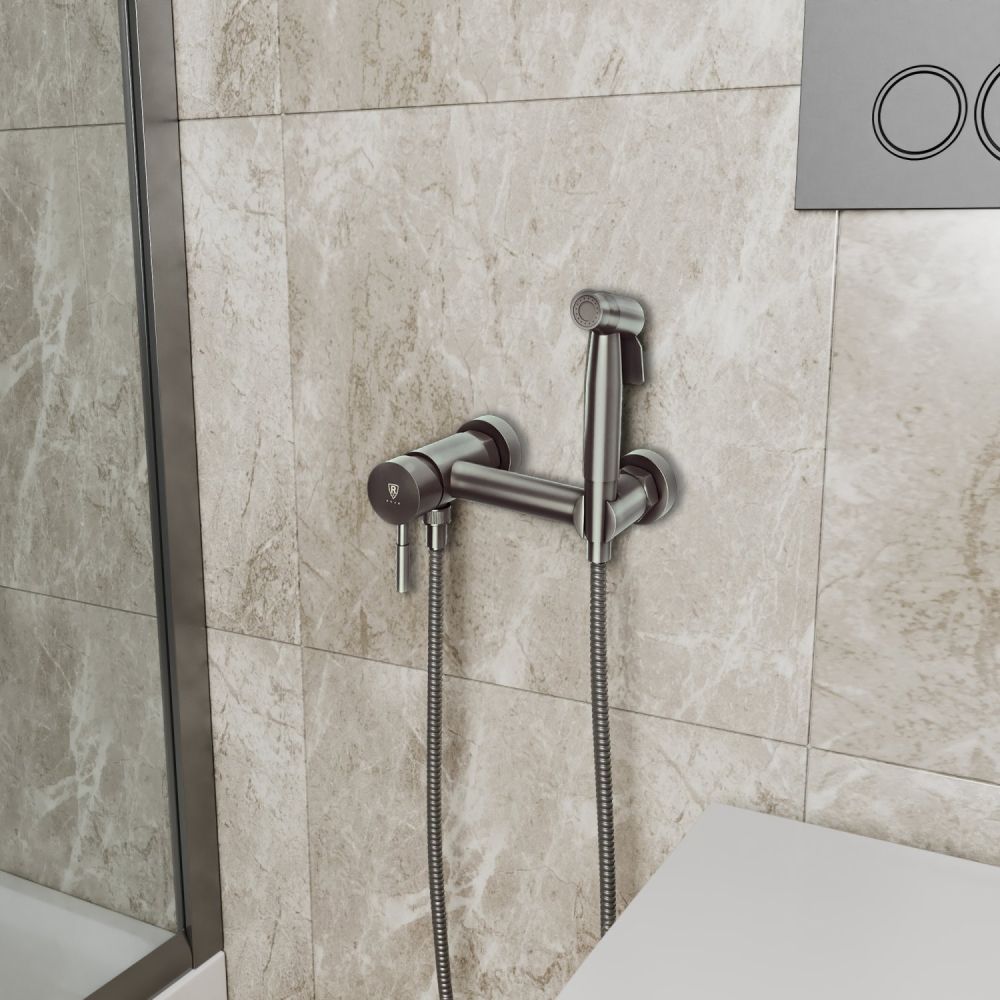 Гигиенический душ встраиваемый RUSH Melos графит (SUS1101-99Grey), артикул SUS1101-99Grey