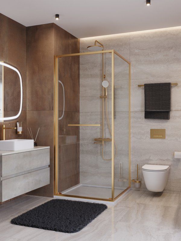 LUX-A-FS-1-80-C-GM Душевой уголок, артикул LUX-A-FS-1-80-C-GM