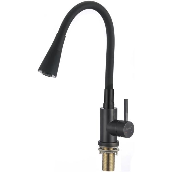 Смеситель для кухни Savol S-3002HM, черный