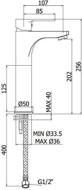 Смеситель для раковины Paffoni Red RED071CR105