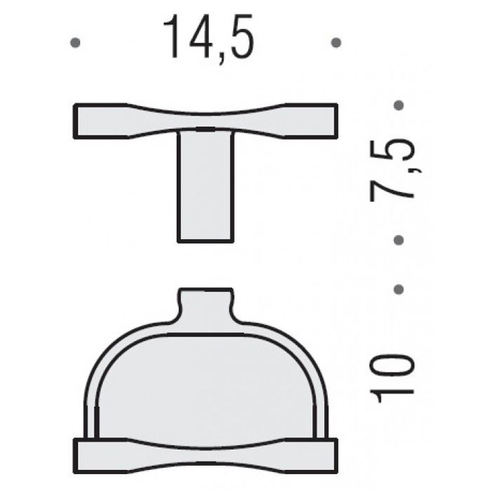 Colombo Luna Держатель для бумаги, цвет: хром Colombo Luna Держатель для бумаги, цвет: хром