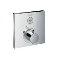 Смеситель для душа, Hansgrohe, ShowerSelect, тип открывания воды-вентильный, тип регулирования воды-термостатический картридж, монтаж-вертикальный встраиваемый (настенный), внутренняя часть-необходимо заказать, цвет-хром Смеситель для душа, Hansgrohe, ShowerSelect, тип открывания воды-вентильный, тип регулирования воды-термостатический картридж, монтаж-вертикальный встраиваемый (настенный), внутренняя часть-необходимо заказать, цвет-хром
