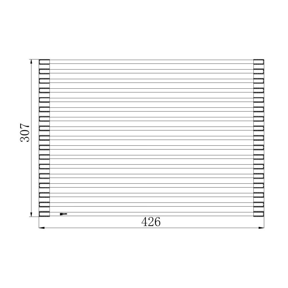 Ролл-матт универсальный Lemark для моек с глубиной чаши до 420 мм цвет: графит (9956169), артикул 9956169