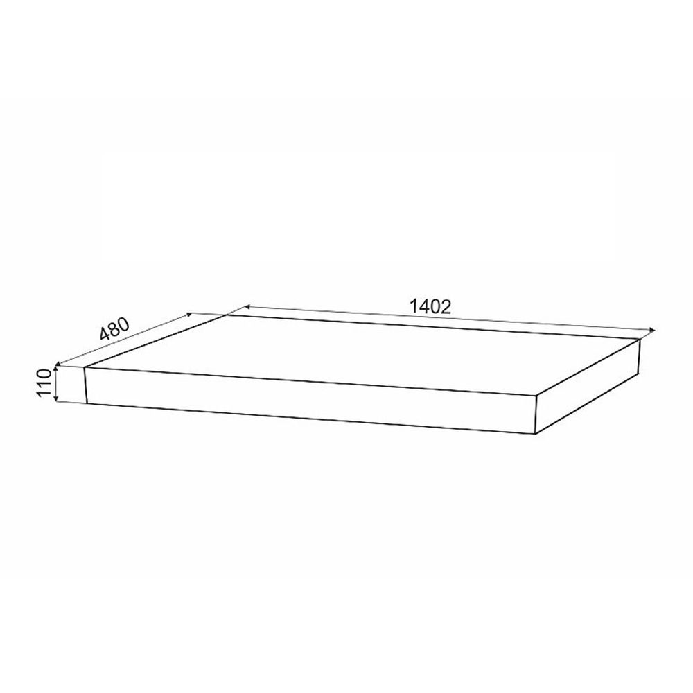 Столешница Velvex Unit 140, белый мрамор