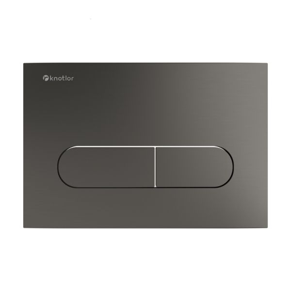 Клавиша смыва Knotlor BIS101GM, вороненая сталь