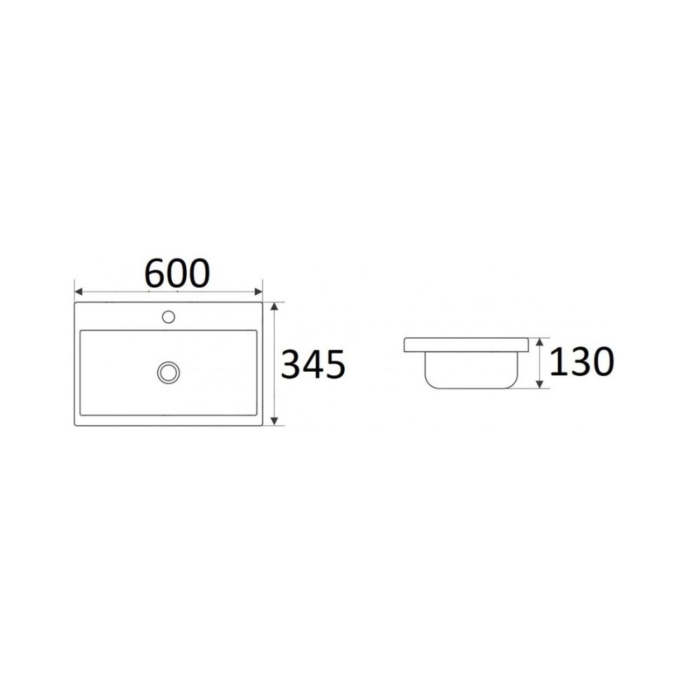 Раковина Velvex 9595(60), 60 см, артикул 9595(60)
