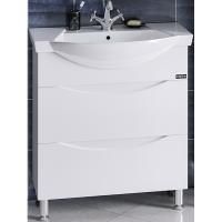 Тумба с раковиной СанТа Сатурн 75 700222 Белая Тумба с раковиной СанТа Сатурн 75 700222 Белая