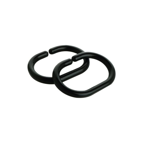 Комплект колец для шторы FIXSEN 12 шт. FX-1000B, черный