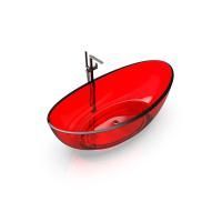 Ванна, KNIEF, Oval Shape, ширина, мм-1800, глубина, мм-930, высота, мм-560, тип установки-отдельностоящий, форма-овальная, материал-Solid surface, цвет-Red Wine