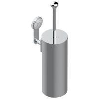 THG HIRONDELLES Ершик для унитаза, подвесной, с крышкой, цвет хром