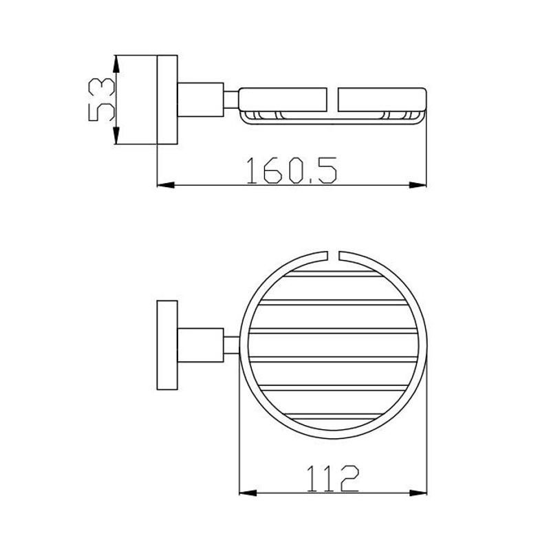 Мыльница Rav Slezak COLORADO COA0301Z, золото, артикул COA0301Z