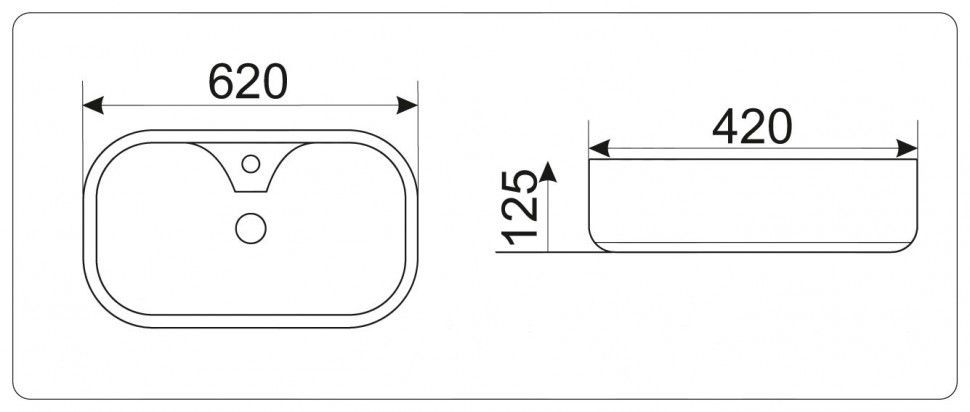 Умывальник CeramaLux 9446 Умывальник CeramaLux 9446