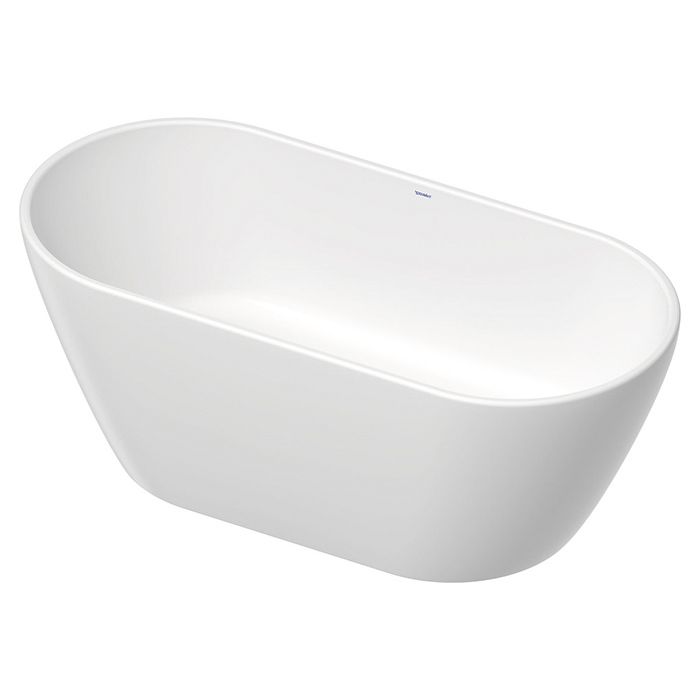Duravit D-Neo Ванна из DuraSolid 1600х750хh600 мм , отдельностоящая, со сливом (без перелива), без поручня, цвет белый