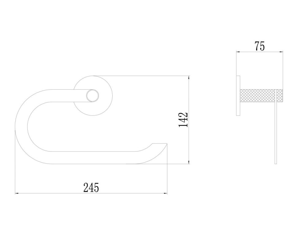 Полотенцедержатель Savol S-002163Q, графит, артикул S-002163Q