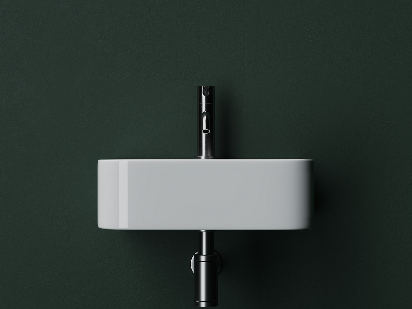 Умывальник Аура (Aura) с 1 отверстием для смесителя, без перелива 430x390x135мм, артикул CN2005