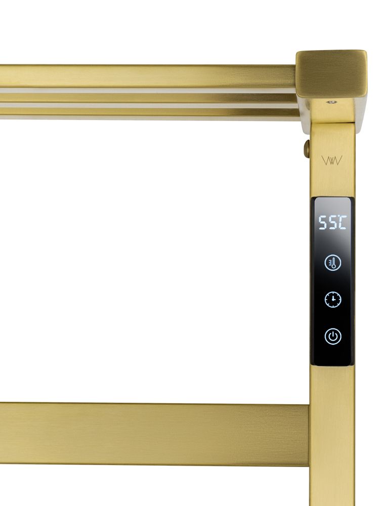 Полотенцесушитель электрический WONZON & WOGHAND FRANKFURT, Брашированное золото (WW-1029-BG)