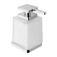 Диспенсер OLYMP стеклянный для мыла 200 мл, настенный, хром, Sapho