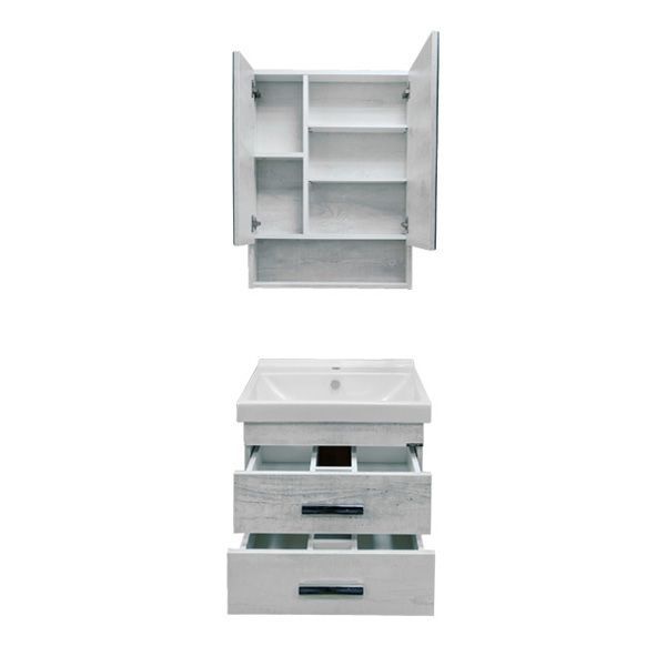 Тумба с раковиной Comforty Никосия 60 4138879 подвесная Дуб белый Тумба с раковиной Comforty Никосия 60 4138879 подвесная Дуб белый