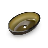 Knief Oval Shape Раковина накладная из полимерного материала 550x370x130 мм, цвет Pyrit # 030 Knief Oval Shape Раковина накладная из полимерного материала 550x370x130 мм, цвет Pyrit # 030