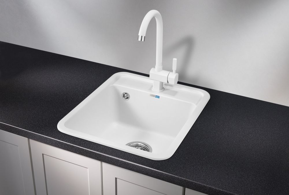 Кухонная мойка GRANULA Standart (4202, БЕЛЫЙ), артикул 4202, БЕЛЫЙ