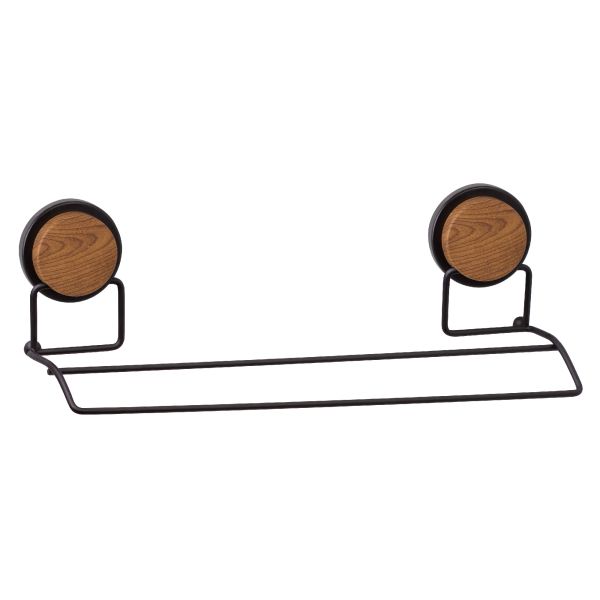 Полотенцедержатель FIXSEN MAGIC WOOD FX-46002, черный, коричневый