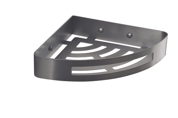 Gedy, решётка угловая 1-уровневая (21х21хh4,5), цвет оружейная сталь