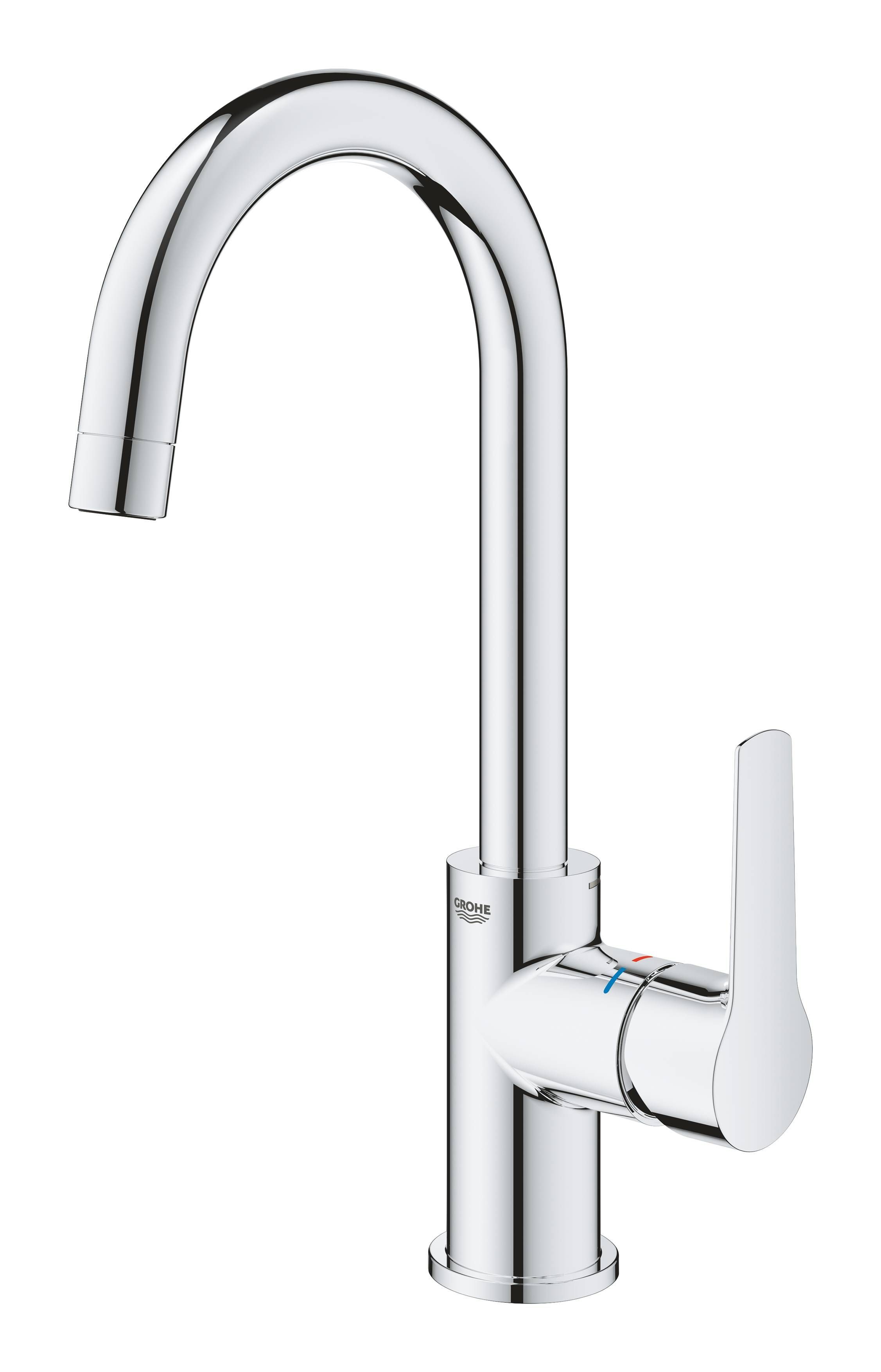 Смеситель для раковины GROHE Start, размер L, рычажный донный клапан, хром (24203002) Смеситель для раковины GROHE Start, размер L, рычажный донный клапан, хром (24203002)