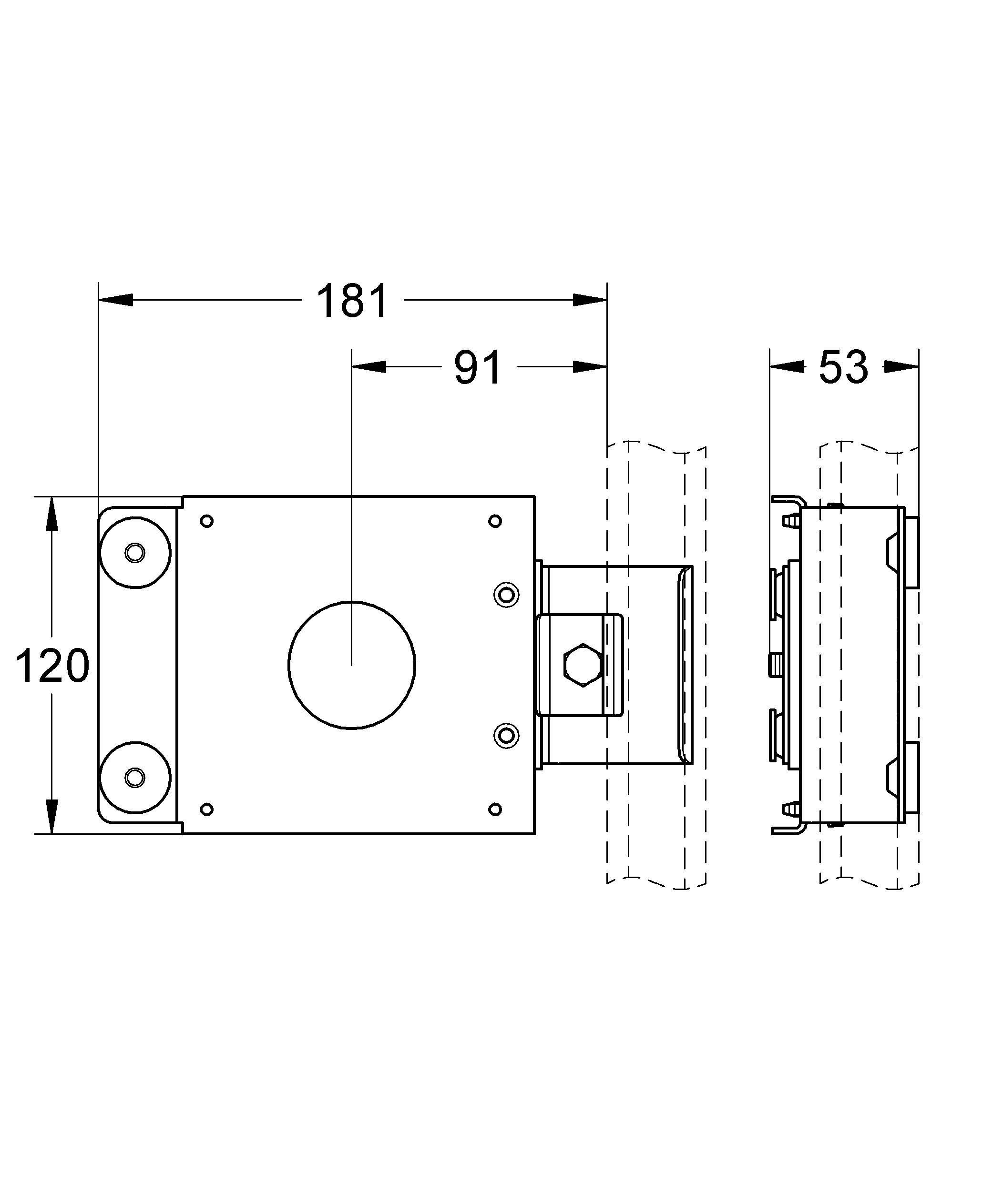 Кронштейн для боковых душей GROHE Rapid Pro (39066000) Кронштейн для боковых душей GROHE Rapid Pro (39066000)
