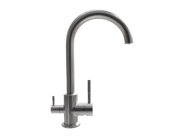 Смеситель  ULGRAN Steel 020-002, цвет "черная брашированная сталь" (US-020-002)