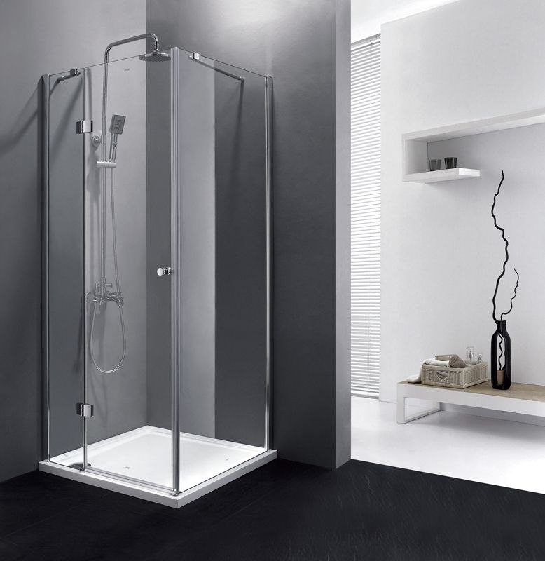 Душевой уголок Cezares Verona A-1 100x100 VERONA-W-A-1-100-P-Cr-R профиль Хром стекло рифленое